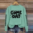 thumbnail image 1 of TINZ Ensemble Décontracté pour Femmes Col Rond Rugby Jour de Match Imprimé Chandail à Capuchon Chandail Blouse et Pantalon Chandails en Molleton Col Entonnoir Femmes, 1 of 3
