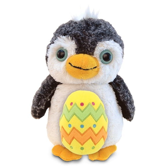 DolliBu Super Soft Marine Wild Penguin with Yellow Easter Egg Plush - Perfect Ocean Life Stuffed Animals for Easter Basket, Cute Easter Egg Stuffed Animal Spring Toys for Girls, Boy, Baby - 18 Inches
