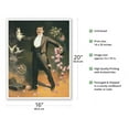 thumbnail image 2 of A Magician’s Appearence Tricks - Flower’s Doves Rabbit - Vintage Magic Poster c.1899 - Fine Art Matte Paper Print (Unframed) 16x20in, 2 of 4