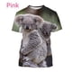 thumbnail image 3 of Camiseta con estampado 3D de animales y oso koala para hombre, camisetas con estampado de personalidad de Australia, camisetas unisex informales de manga corta para hombre, 3 of 5