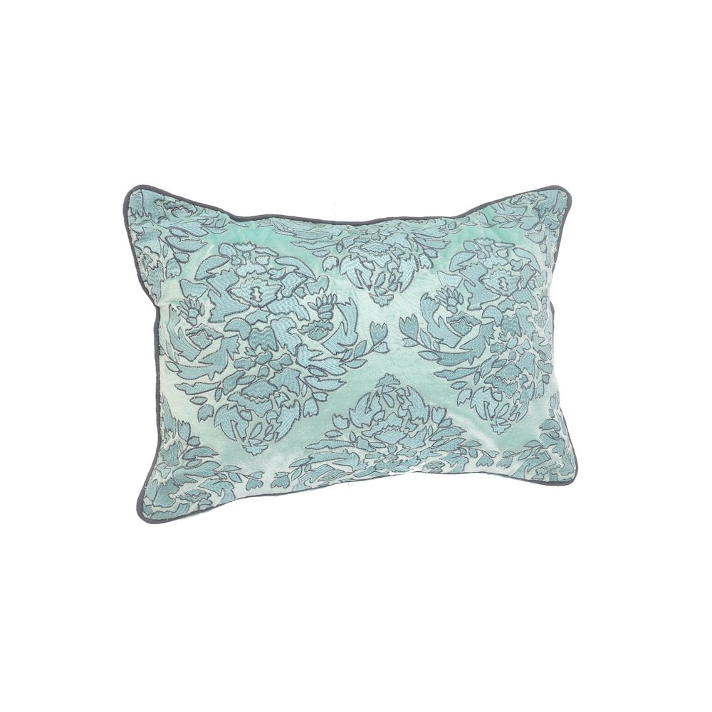 LR Home Mint and Gray Decorative Throw Pillow