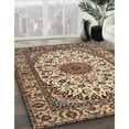 thumbnail image 3 of Ahgly Company Machine Washable Indoor Square Traditional Sepia Brown Area Rugs, 6' Square, 3 of 7