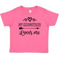 thumbnail image 3 of Inktastic My Godmother Loves Me Girls Girls Baby T-Shirt, 3 of 5