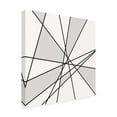 thumbnail image 4 of Canvas Wall Art - Line and Brush 'Line and Off White 2' Wall Art for Living Room, Bedroom, or Office Décor by Trademark Fine Art - 35 x 35 Inches, 4 of 4