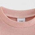 thumbnail image 4 of YDFCWXW Toddler Baby Girl Fall Spring Outfit Checker Patchwork Long Sleeve Sweatshirt Elastic Waist Pants Newborn Clothes Set (Red, 18-24 Months), 4 of 8