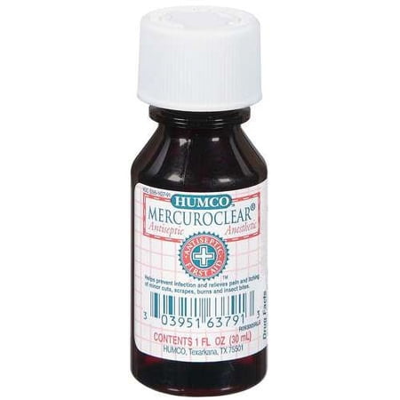 Humco: Antiseptic Mercuroclear, 1 fl oz