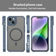 thumbnail image 5 of for iPhone 15 Plus Case Magnetic Phone Case Compatible with MagSafe, Soft TPU Bumper Hard Translucent Matte Back Slim Fit Shockproof Protective Case Cover for Men Women Girls - Blue, 5 of 8