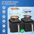 thumbnail image 5 of Air Fryer Rack Stainless Steel Double Basket Grill Sticks Accessories for Ninja, 5 of 8