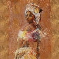 thumbnail image 2 of Wiley, Marta 20x20 Black Ornate Wood Framed with Double Matting Museum Art Print Titled - Sepia African Light, 2 of 4