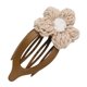 thumbnail image 3 of Pinza de ganchillo para el pelo: coletero de flores tejidas para mujer con cabello fino y grueso - Horquillas para medio moño - Pasador de pelo de fijación fuerte - Accesorios de playa hawaianos, 3 of 6
