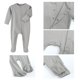 thumbnail image 3 of Pijamas para bebé recién nacido, Ropa De dormir 100% De algodón con cremallera, con calcetines, para otoño y primavera, 3 of 4