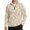 Beige Monstera Palm Leaves, variant on Xoenoiee Pine Tree Mountain Print Men's Long Sleeve Athletic Polo Shirts 1/4 Zip Pullover Sun Protection Golf Shirt Rash Guard Tennis Shirts UPF 50+ Outdoor Running T-Shirts, S
