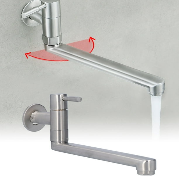 Grifo Para Fregadero, Grifo Giratorio De Agua Fría Individual, Moderno Para Lavabo, Cocina, Balcón