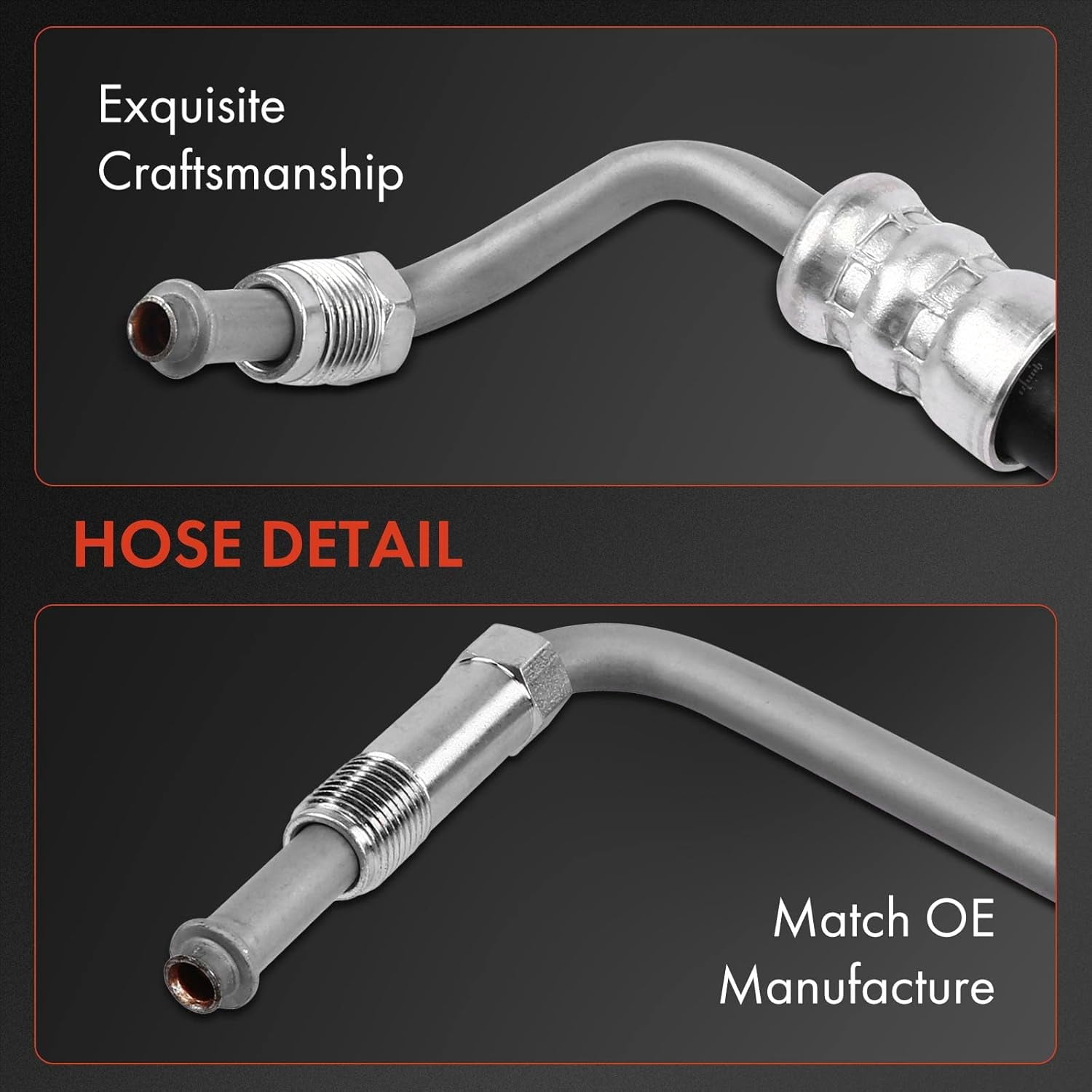 A-Premium Power Steering Pressure Hose Line Assembly Compatible with Cadillac DeVille 2000-2005 Seville 2000-2004 Oldsmobile Aurora 2001-2003