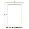 thumbnail image 2 of Antique White Picture Frame Mat for 11x14 Frames - Fits 9x12 Photos - 50 Mats, 2 of 7