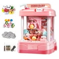 thumbnail image 4 of Juego de mesa con máquina de garra, juego emocionante, novedad, dispensador familiar, juguete expendedor, 60S rosa, 4 of 7