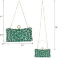 thumbnail image 3 of CAILDANL Rhinestone Clutch Purses for Women Evening Wedding Formal - Round Pearl Clasp Handbag - Crystal Diamond Bag, 3 of 7