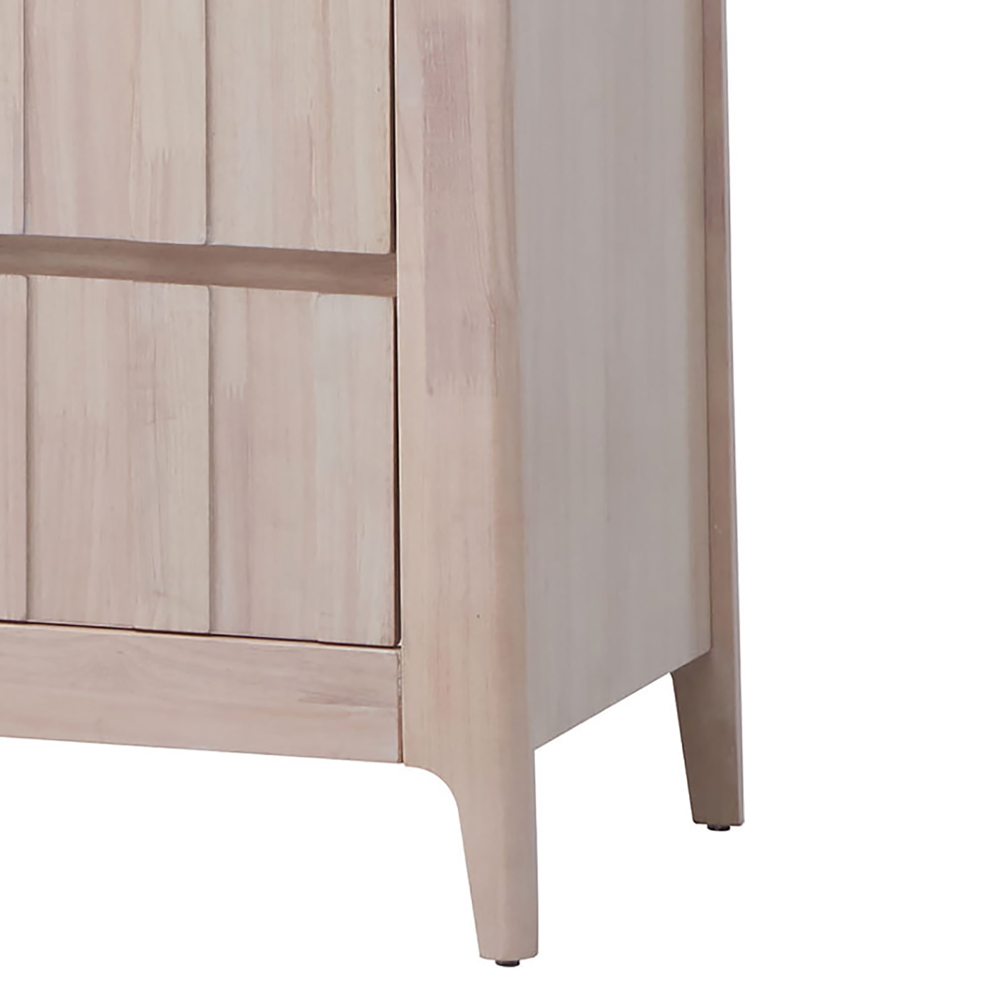 Furniture of America Rya Kids Mid-Century Modern 5-Drawer Vertical Dresser, Washed White