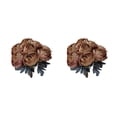 thumbnail image 4 of Wweixi 10pcs Plastic Artificial Flowers - Lifelike Beauty For Any Setting Artificial Silk Peonies Flowers Bean paste colored 2Set, 4 of 6