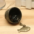 thumbnail image 4 of Maoww Chinese Dragon/Fish Pattern Hanging Car Wind Chime Fortune Zinc Alloy Wind Bell with Hemp Rope, 4 of 6