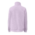 thumbnail image 3 of Fall Sweatshirts for Women 2025 Long Sleeve Half Zipper Stand Collar Plain Oversized Sweatshirt Pullover Tops, 3 of 6