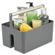 thumbnail image 1 of Organizador de almacenamiento para ducha mDesign Aura, gris oscuro, 1 of 9