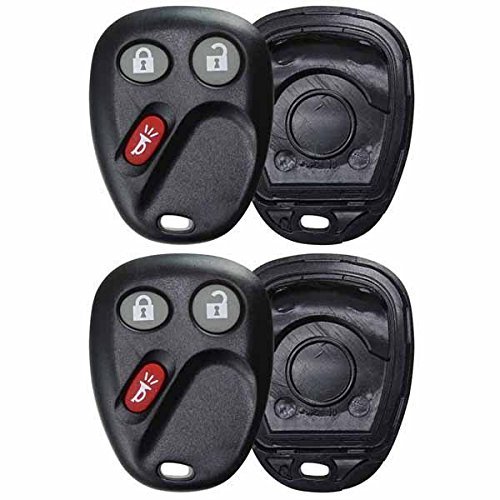 2 PACK KeylessOption Keyless Entry Remote Car Key Fob Alarm Cover Shell