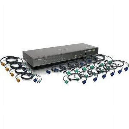 UPC: 0881317503503 | 16PORT PS/2 USB VGA COMBO KVM SWITCH WITH CABLES