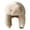 Beige, variant on Plush Lei Feng Hat Solid Color Women Winter Hat Thermal Faux Fox Fur Beanie Hat with Long Ear Protection