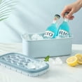 thumbnail image 3 of 21 Lattice Ice Cube Trays  Square with Spill-Resistant Removable Lid  for Cocktail  Freezer  Baby Food, 3 of 5