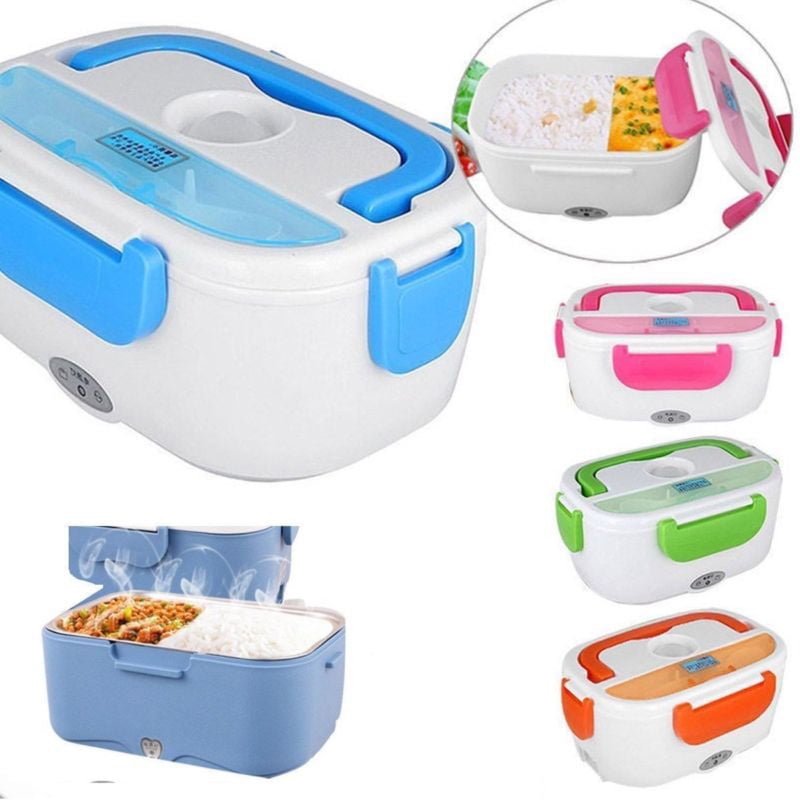 Electric Heating Lunch Box 1.5L Portable Multifunctional Outdoor Picnic School Food Warmer