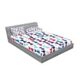 thumbnail image 2 of Ambesonne Kitten Fitted Sheet & Pillow Sham Set, Cats Flowers Colors, Full, Multicolor, 2 of 2