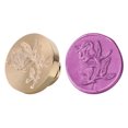 thumbnail image 2 of Cuadros Decorativos Sello de cera de 25 mm Sello de planta antigua Sello de cera Sello de álbum de recortes Cabeza (E) Likrtyny embutido en tela, 2 of 6