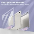 thumbnail image 6 of Fintie Hybrid Slim Case for Samsung Galaxy Tab S10 Lite/ S10 FE/ S9 FE 10.9 Inch/Tab S9 11 Inch with S Pen Holder, Shockproof Cover with Clear Transparent Back Shell, Auto Wake/Sleep, Lilac Marble, 6 of 10