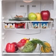 thumbnail image 3 of PinkSheep 2 Pack Under Shelf Basket, Cabinet Storage Hanging Baskets Organizer Wire Rack Shelves for Kitchen Pantry, White, 3 of 9