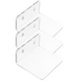 thumbnail image 3 of 1 Set of Wall Bonsai Rack Clear Acrylic Window Shelf for Plants Wall Flower Pot Rack Adhesive Planter Rack, 3 of 8