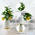 thumbnail image 6 of Mainstays by Becky G. & Alejandra 14.5" Artificial Lemon Tree in White Ceramic Vase, 6 of 8