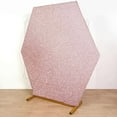 thumbnail image 2 of Efavormart 8ftx7ft Rose Gold 2-Sided Spandex Fit Hexagon Wedding Backdrop Cover, 2 of 11