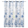 thumbnail image 2 of Blue Ocean StarShell Coral Vessel Texture Curtains Drapes For Living Room Bedroom Kitchen Office Blinds Window, 2 of 5