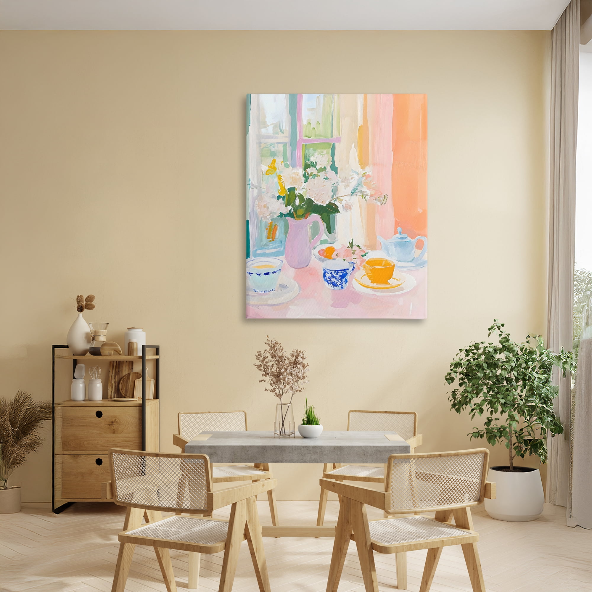 Stupell Industries Breakfast Still Life Abstraction Canvas Wall Art, design by The Prints Vibe