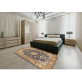 thumbnail image 4 of Ahgly Company Indoor Square Traditional Reddish Brown Persian Area Rugs, 5' Square, 4 of 6