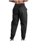 thumbnail image 5 of Pantalones largos de moda para hombre, casuales, de color sólido, con bolsillos y cintura elástica, pantalones cargo casuales para hombre., 5 of 5