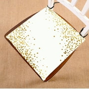EREHome Gold Glitter Polka Dot seat pad chair pads seat cushion 16x16 Inch