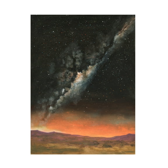 Canvas Wall Art - Michael Willett 'Milky Way Exposure II' Wall Art for Living Room, Bedroom, or Office Décor by Trademark Fine Art - 14 x 19 Inches