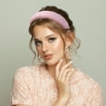 thumbnail image 4 of Unique Bargains Fluffy Fuzzy Headband Solid Color Hair Band Plush Headband Soft Fuzzy Hair Hoop Fashion Accessory Pink, 4 of 7