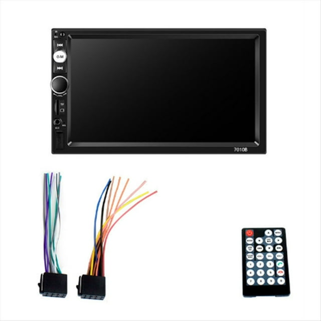 Reproductor MP5 2DIN de 7 Pulgadas Radio Multimedia Universal para Coche con Bluetooth USB TF FM con Cable Android Auto Carplay Radio Automática
