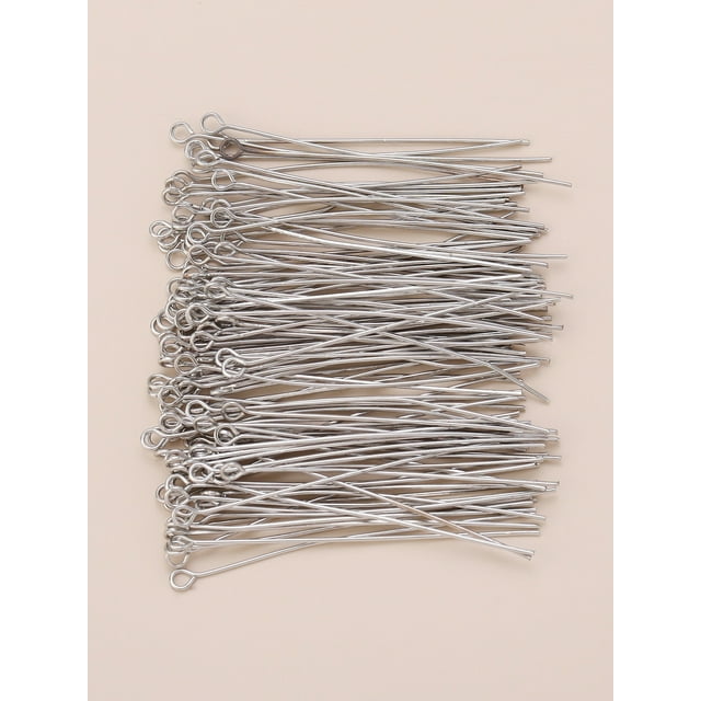 200pcs 50mm Flat Head Pins for DIY Jewelry Making Necklace Earrings Pendant Accessories