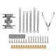 thumbnail image 3 of Para SCX24 Tie Rod Kit Tamaño Pequeño Para SCX24 Pull Rod Kit Durable 6Pcs Color Vivo Peso Ligero Para Bricolaje ANGGREK Otros, 3 of 8