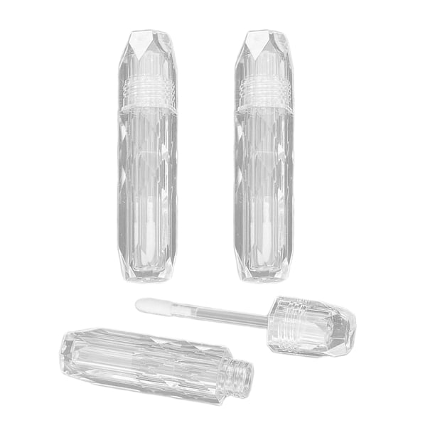3 uds., 2,5 ml, envases vacíos de tubos de brillo de , botellas de bálsamo labial recargables para maquillaje DIY, muestras de , bálsamo l Colcomx tubos transparentes de brillo de labios