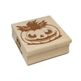thumbnail image 1 of Little Raven Crow in Jack-O'-Lantern Pumpkin Halloween Square Rubber Stamp Stamping Scrapbooking Crafting - Large 2.75in, 1 of 7